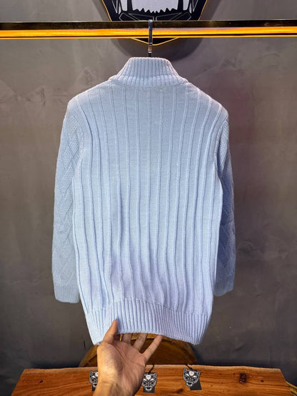 Pull tricot Bleu Ciel Regular size 5520