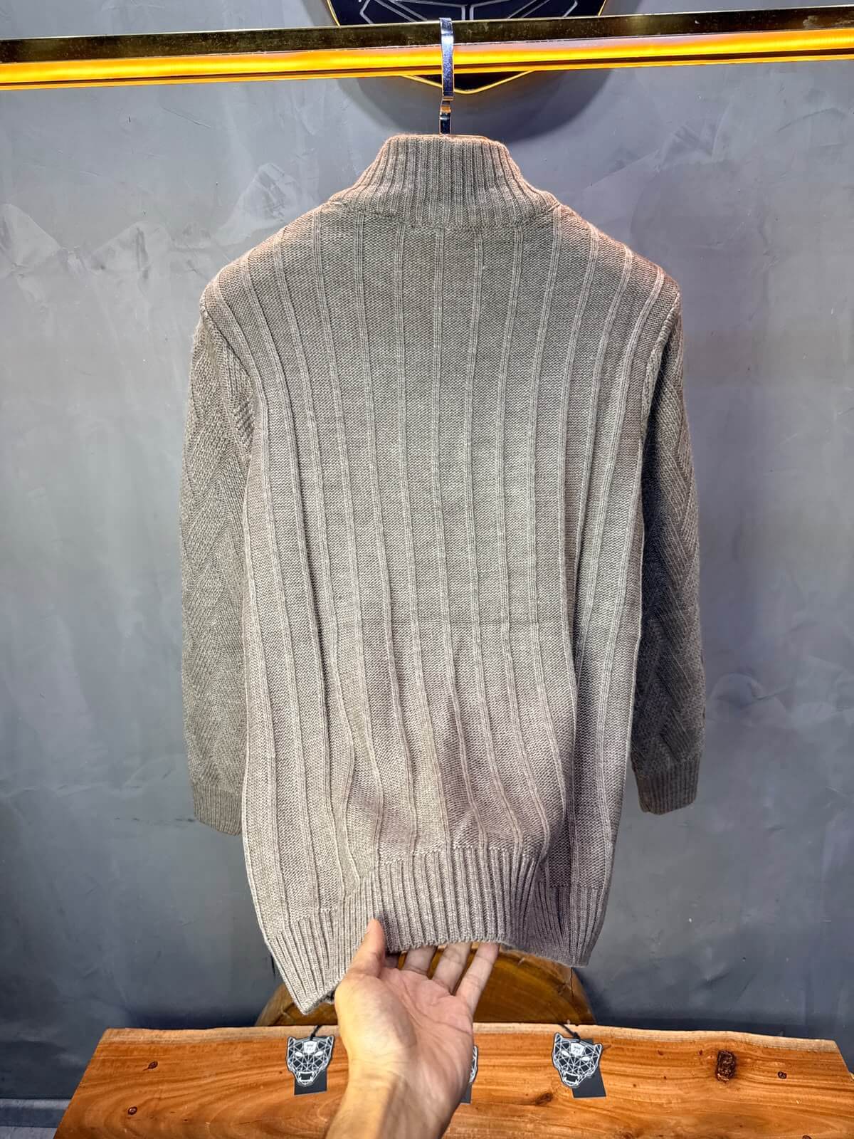Pull tricot Beige Regular size 5520