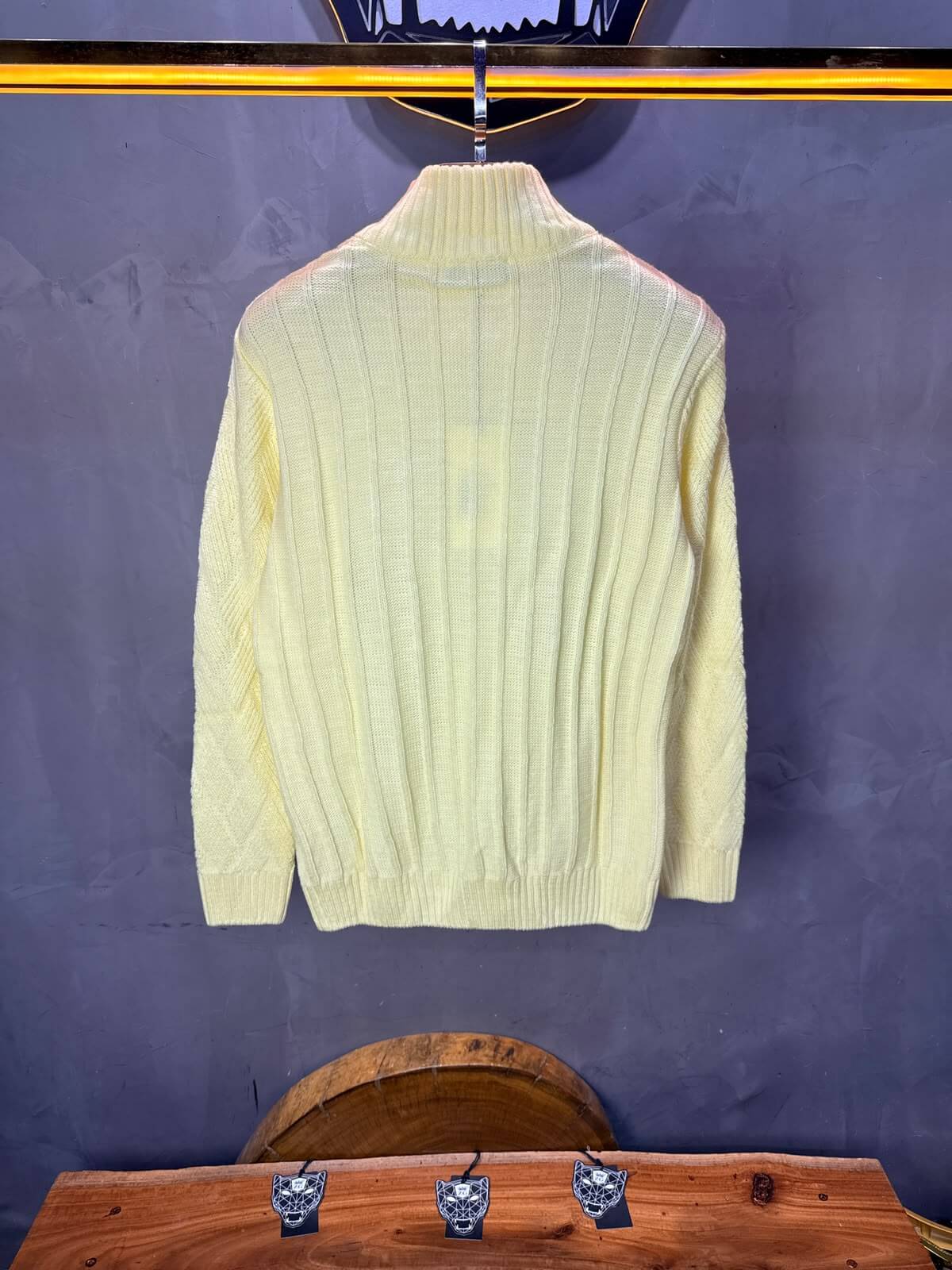 Pull tricot Jaune Pâle Regular size 5520