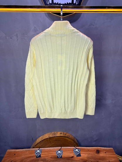 Pull tricot Jaune Pâle Regular size 5520