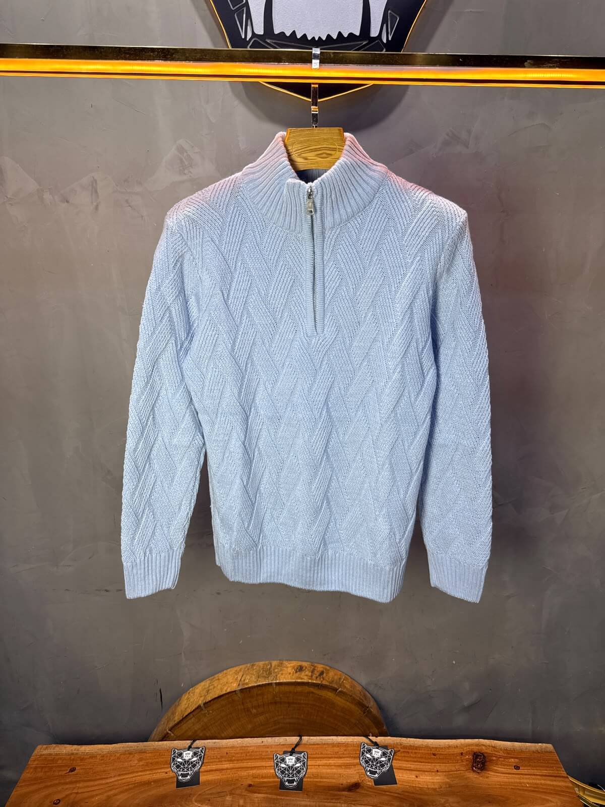 Pull tricot Bleu Ciel Regular size 5520