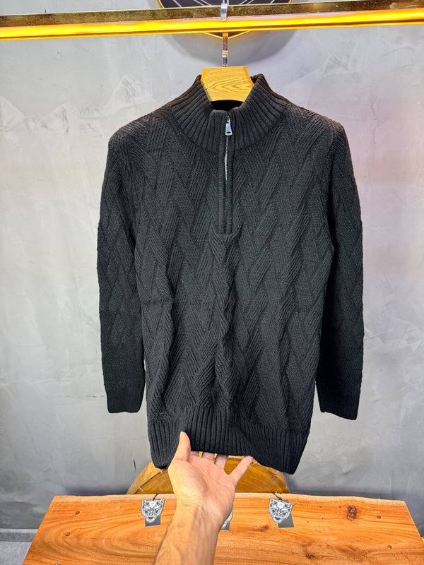 Pull tricot Noir Regular size 5520