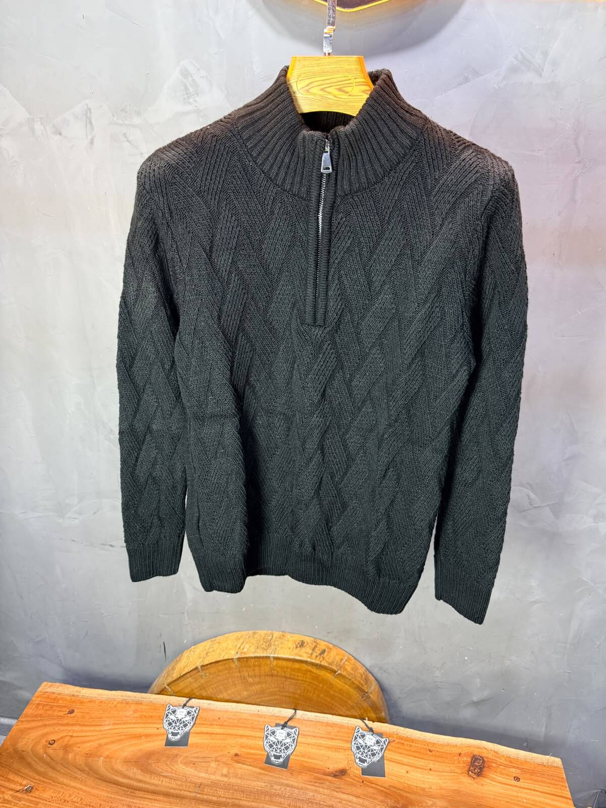 Pull tricot Noir Regular size 5520