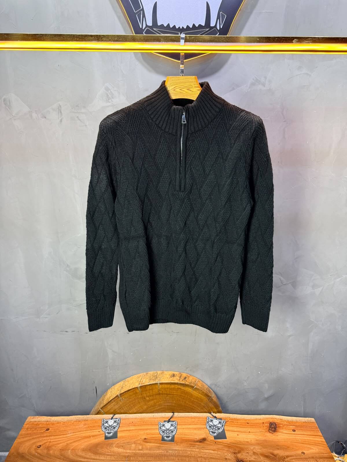Pull tricot Noir Regular size 5520