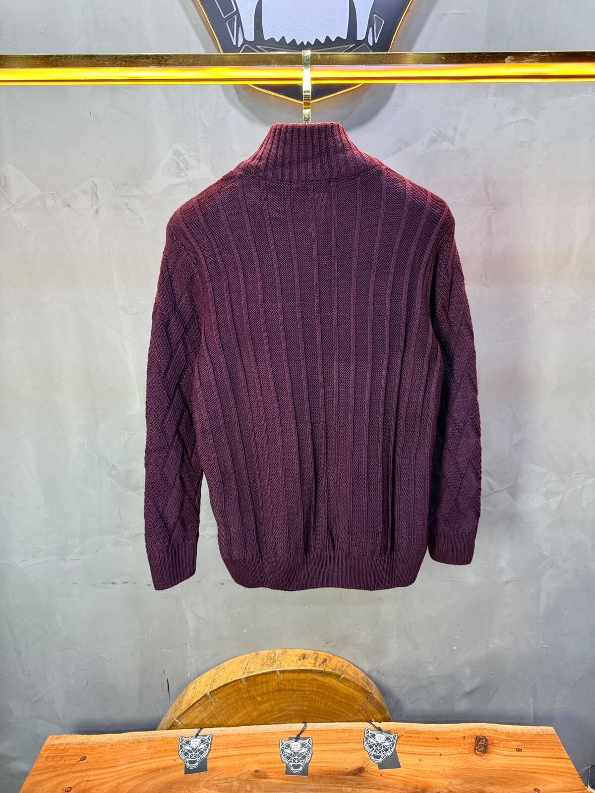 Pull tricot Noir Bordeaux size 5520