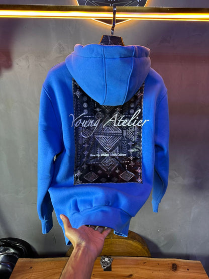 HOODIE BLOW UP BLUE H51