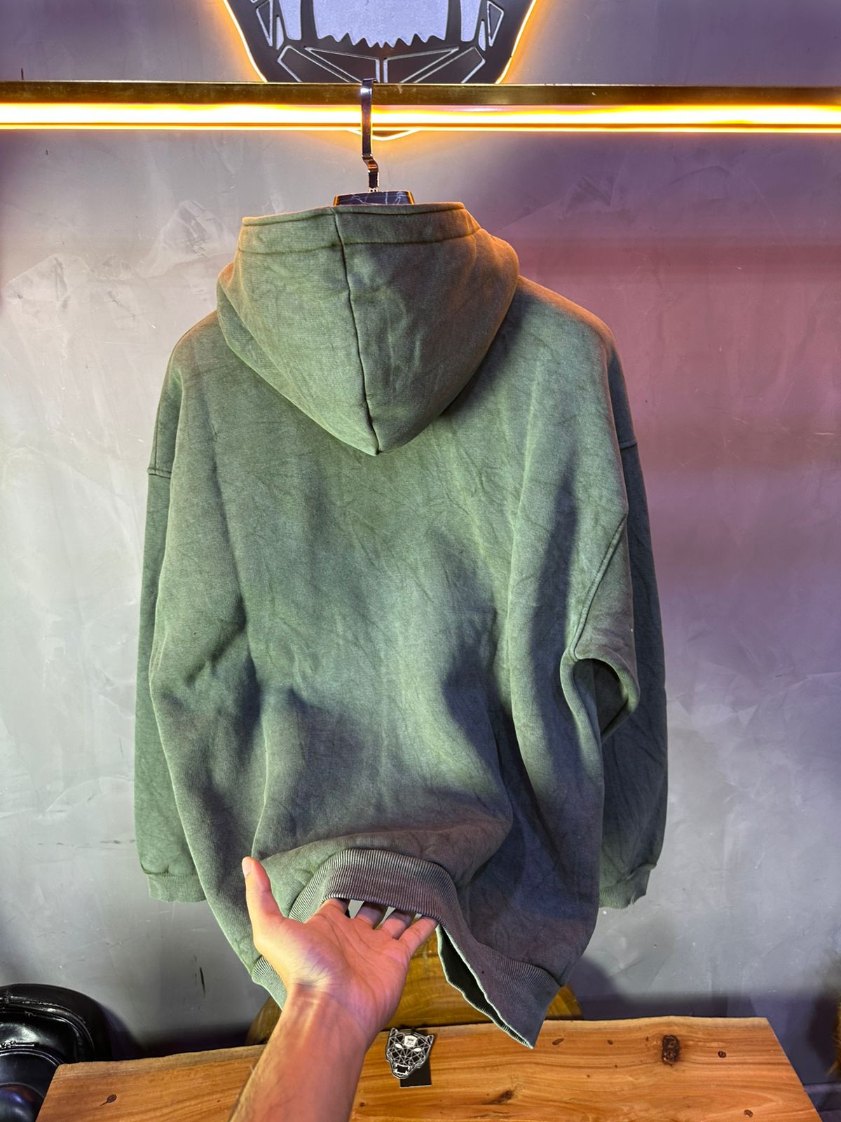HOODIE THEDAD GREEN 100