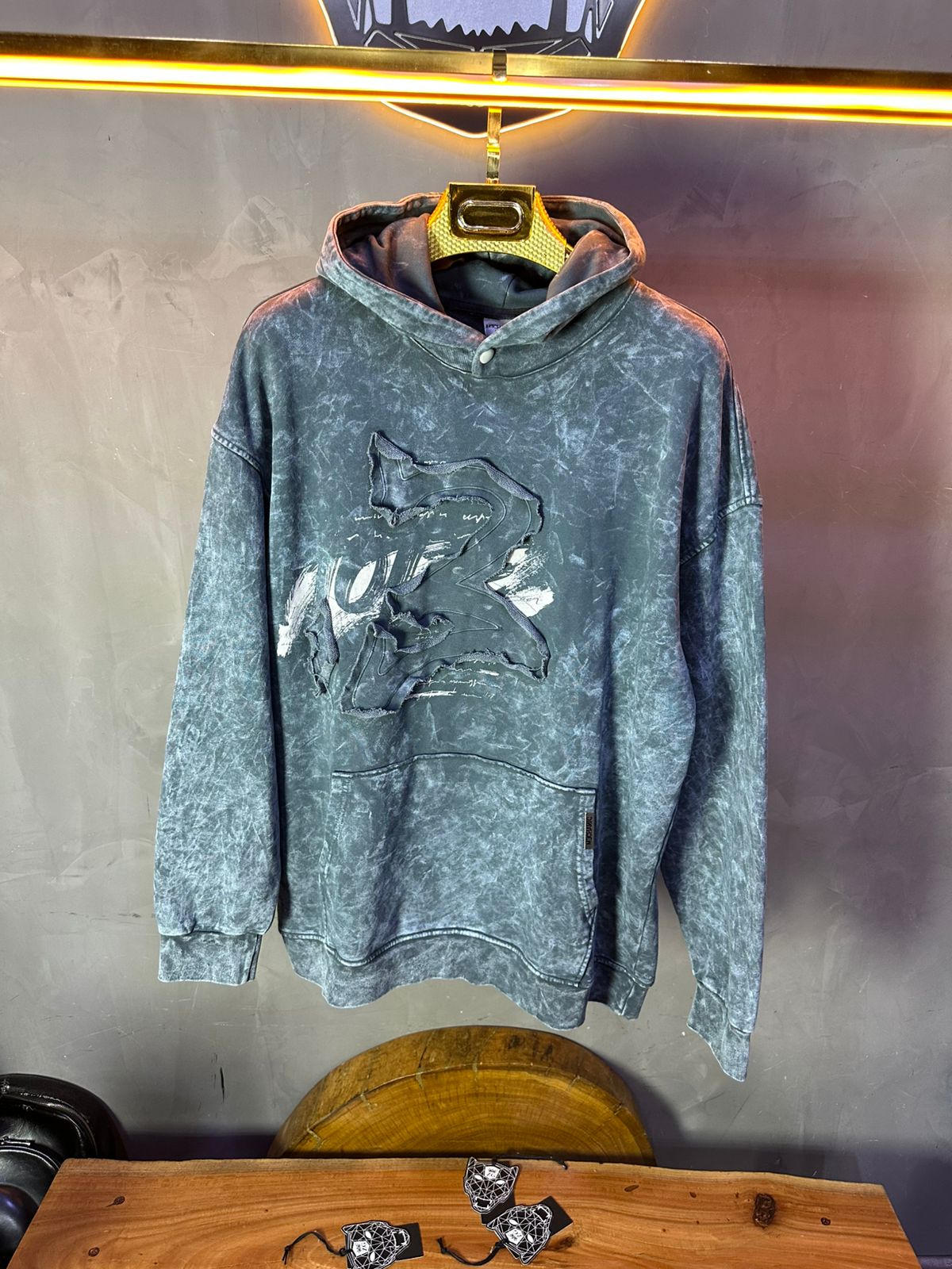 HOODIE MECANIC GREY MCH056