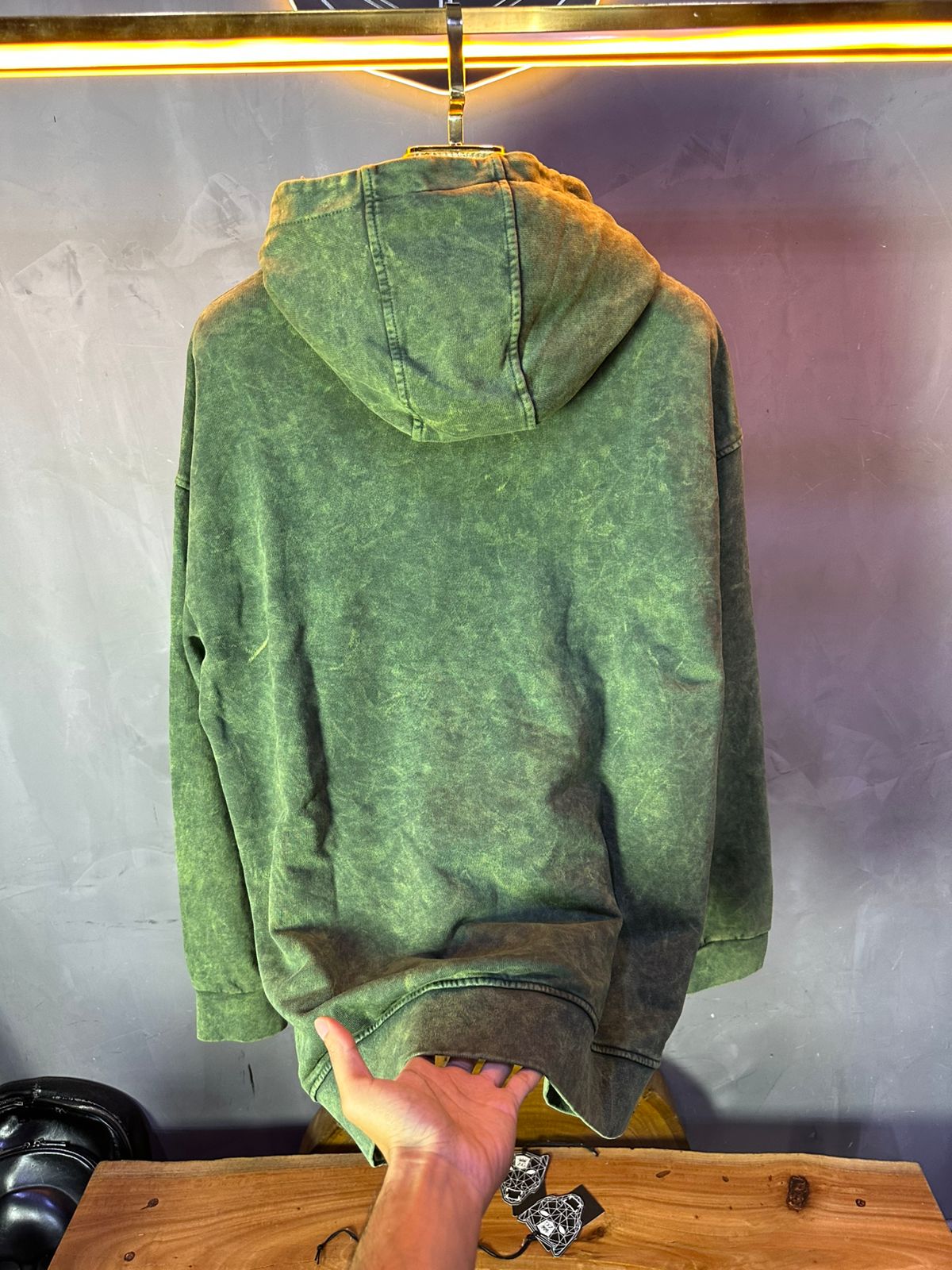 HOODIE MECANIC GREEN MCH056