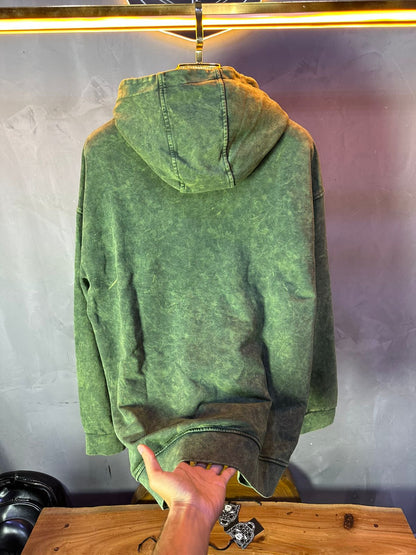 HOODIE MECANIC GREEN MCH056