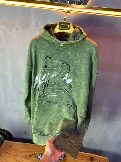 HOODIE MECANIC GREEN MCH056