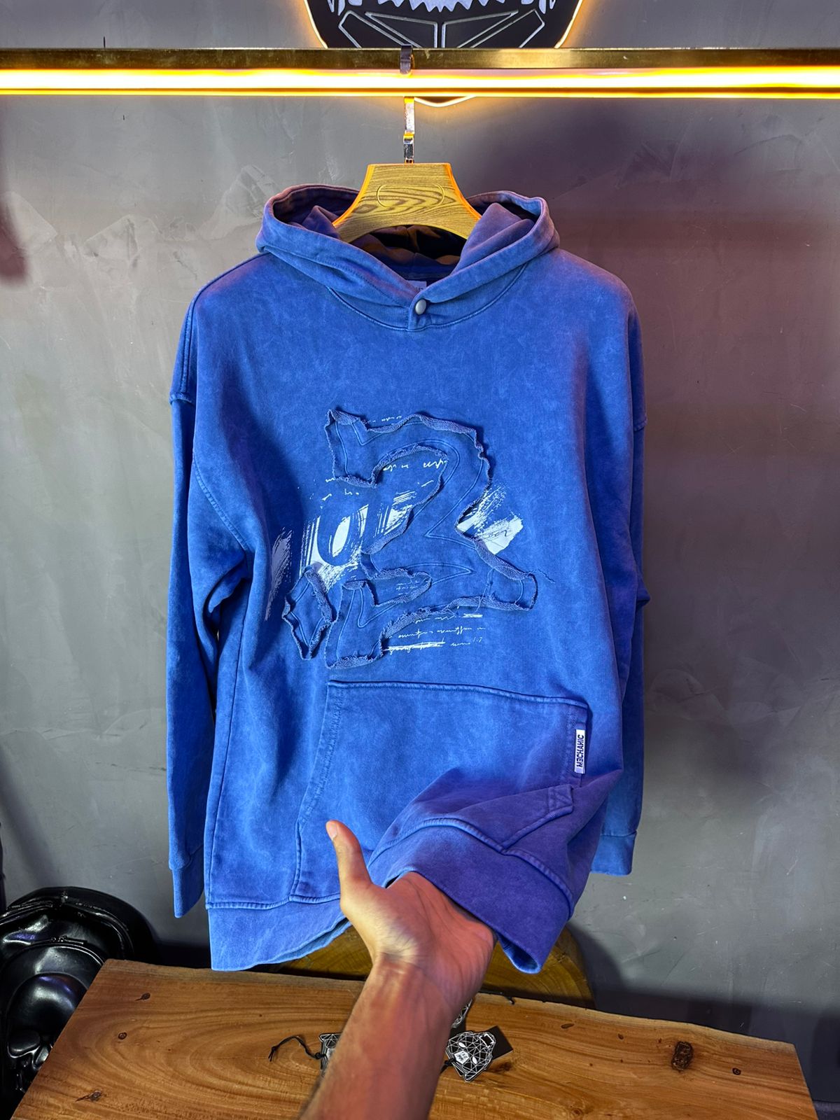 HOODIE MECANIC BLUE MCH056