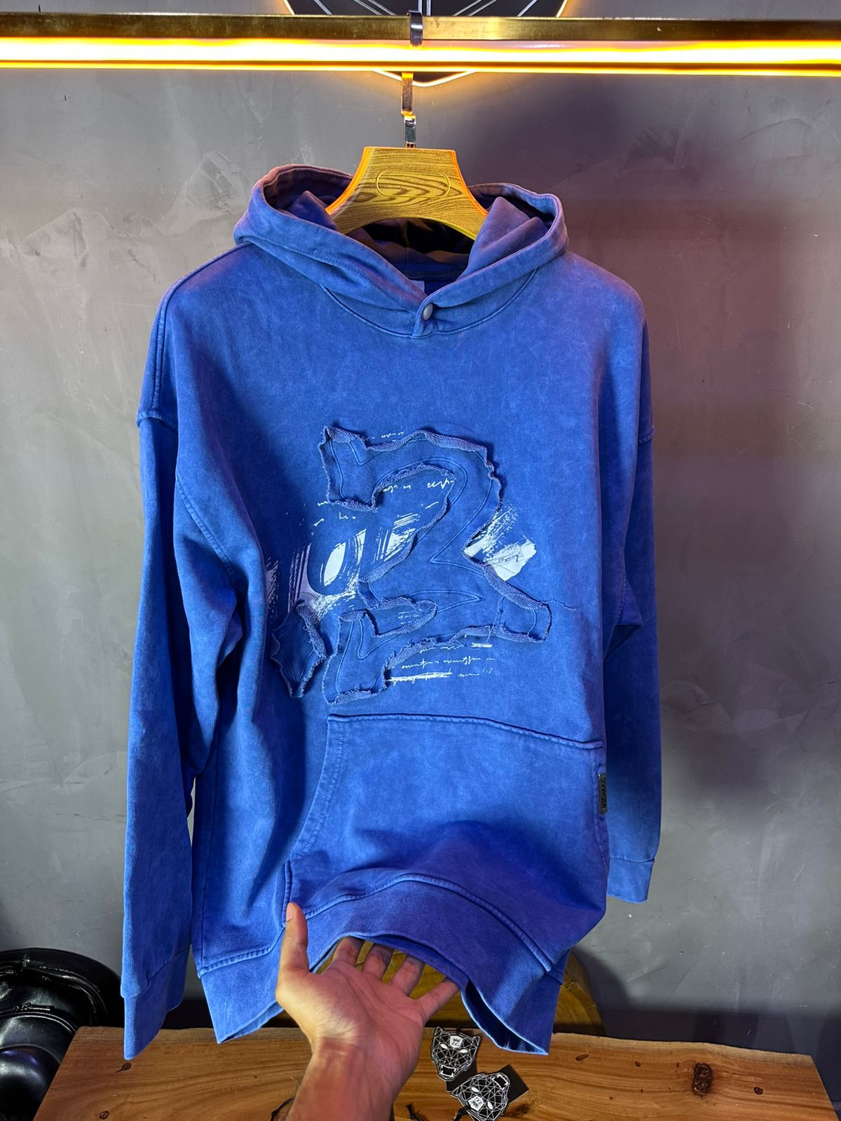 HOODIE MECANIC BLUE MCH056