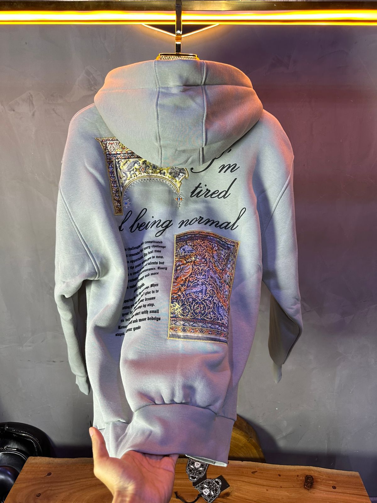 CAPUCH OVERSIZE GREY E01