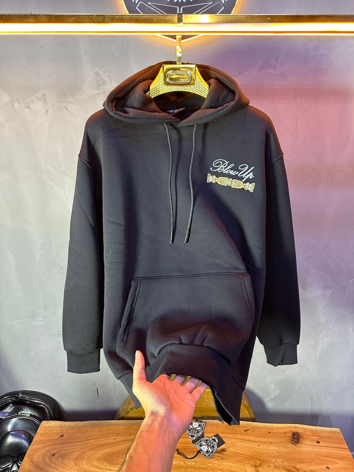 CAPUCH OVERSIZE BLACK E01