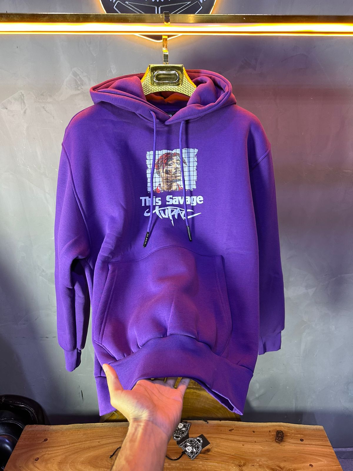 CAPUCH OVERSIZE VIOLET E62