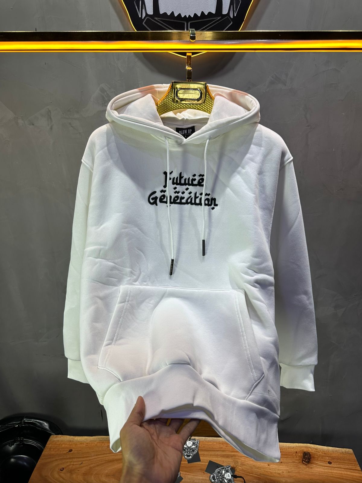 CAPUCH OVERSIZE WHITE H39