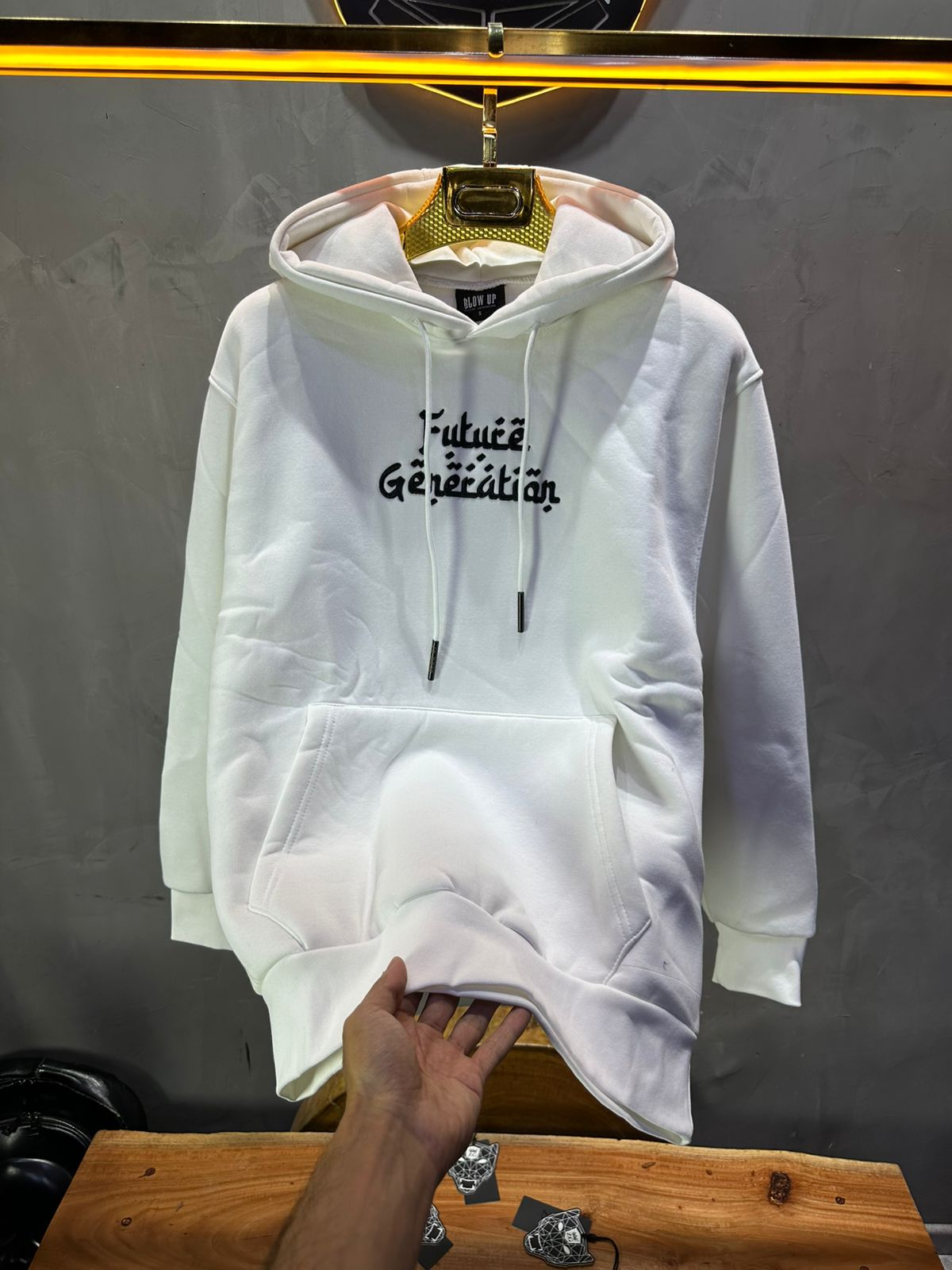 CAPUCH OVERSIZE WHITE H39