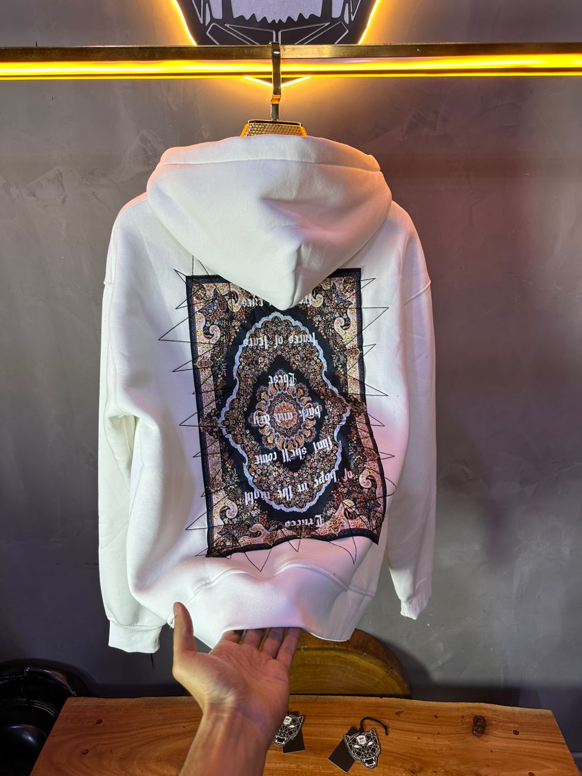 HOODIE OVERSIZE WHITE 5018