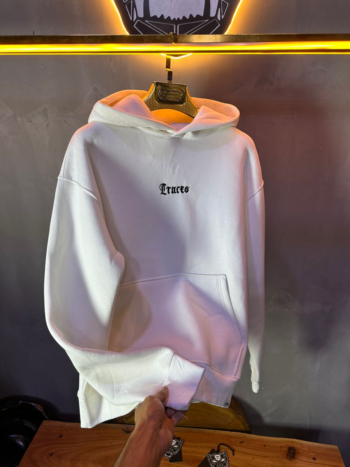 HOODIE OVERSIZE WHITE 5018