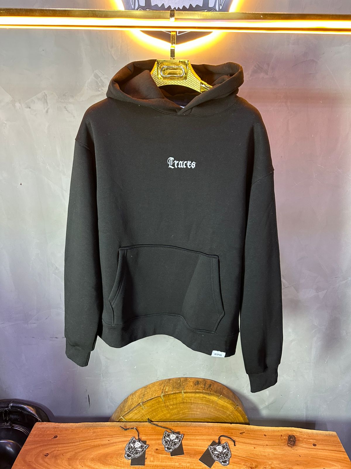 HOODIE OVERSIZE BLACK 5018