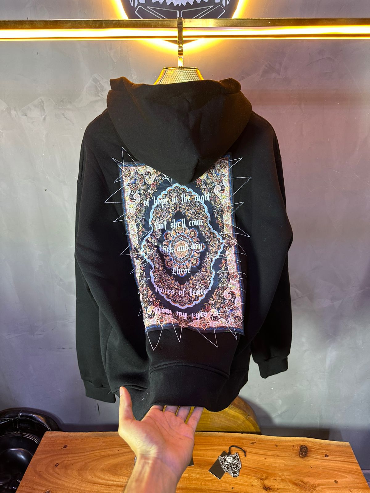 HOODIE OVERSIZE BLACK 5018