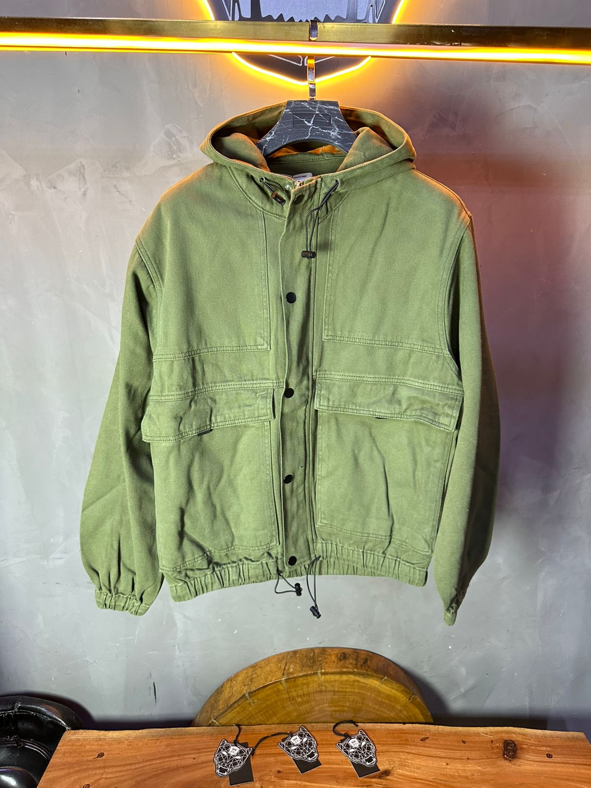 JACKET JEANS GREEN M8879