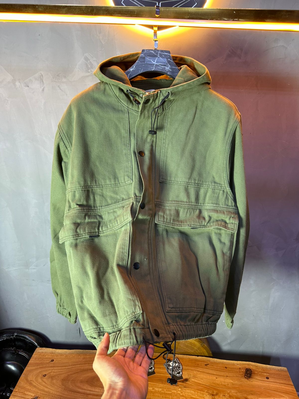 JACKET JEANS GREEN M8879