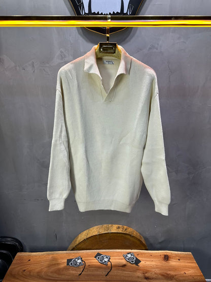 Pull beige Tricot Polo 2305