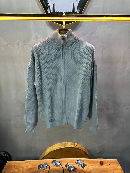 Pull Gris Col Montant 2314 - ZG PREMIUM