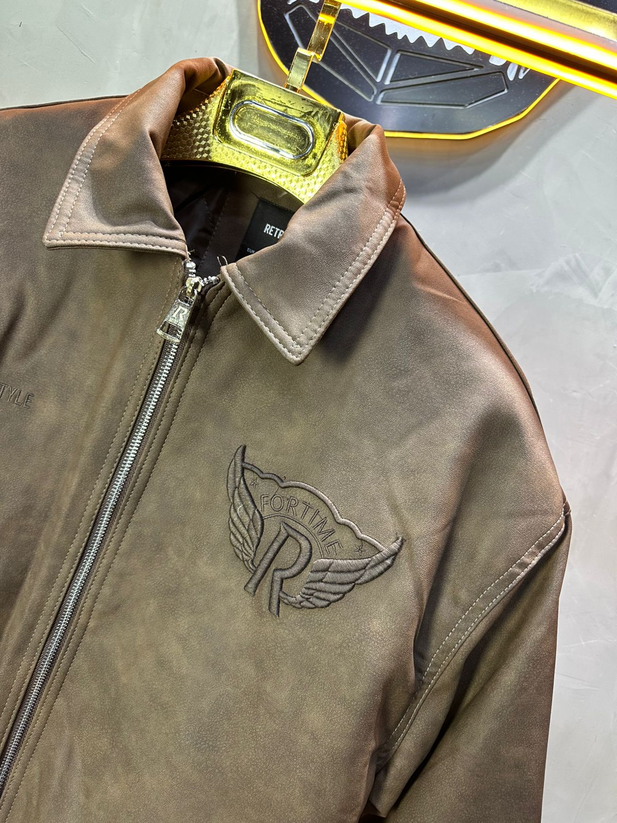 VESTE BOMBER KAKI RETRO 124 - ZG PREMIUM