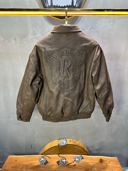 VESTE BOMBER KAKI RETRO 124 - ZG PREMIUM