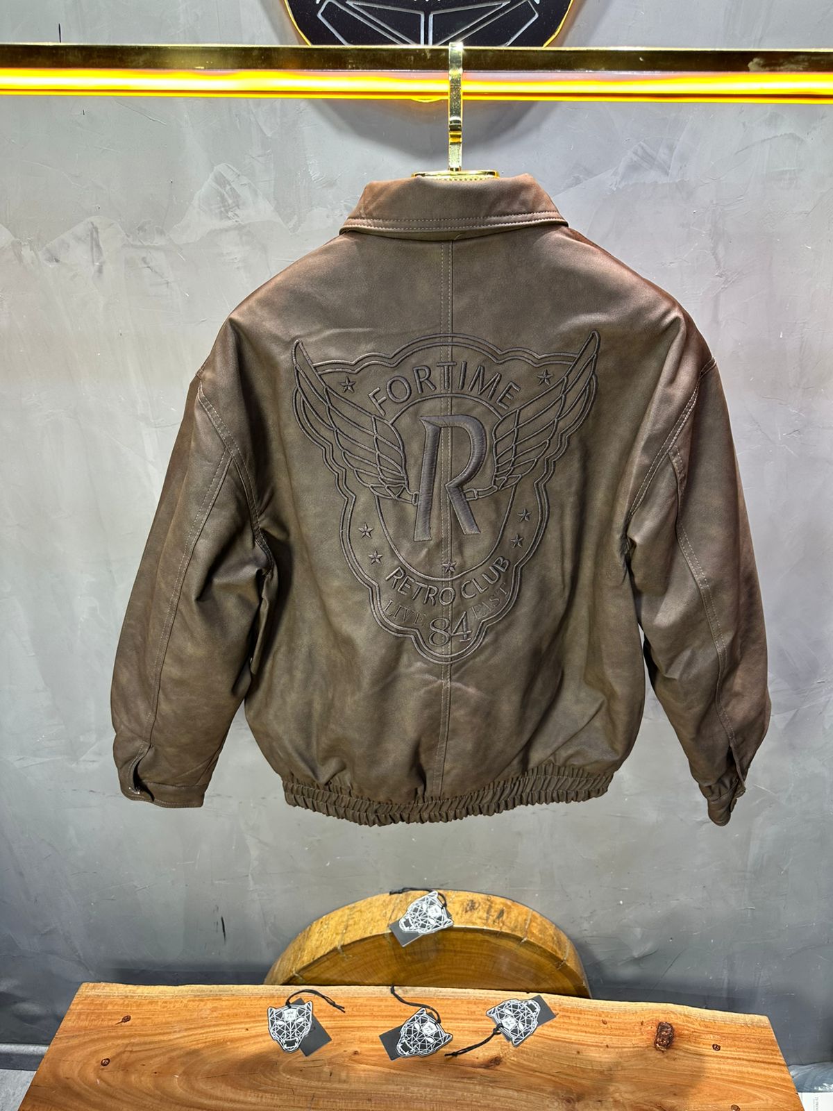 VESTE BOMBER KAKI RETRO 124 - ZG PREMIUM