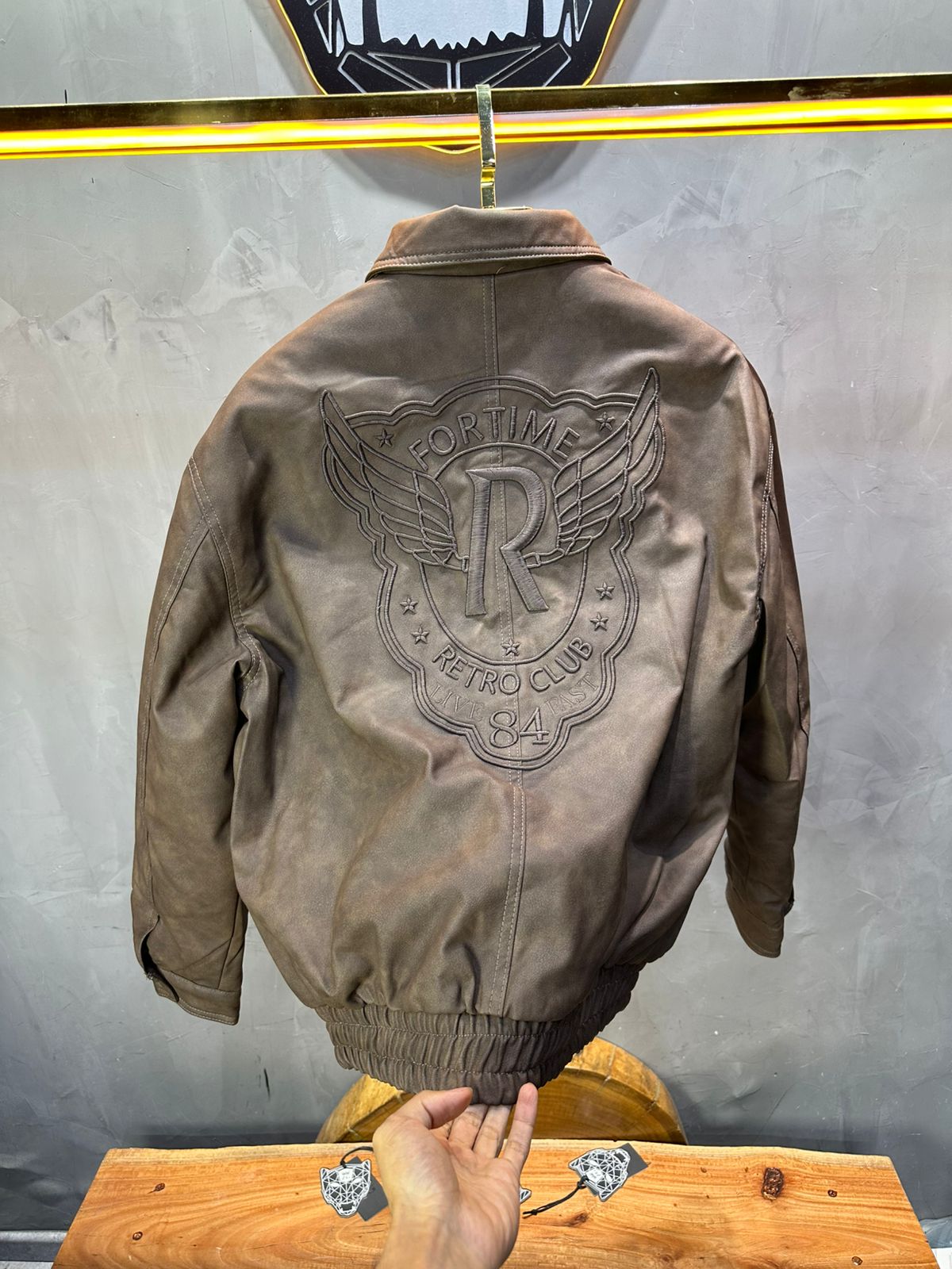 VESTE BOMBER KAKI RETRO 124 - ZG PREMIUM