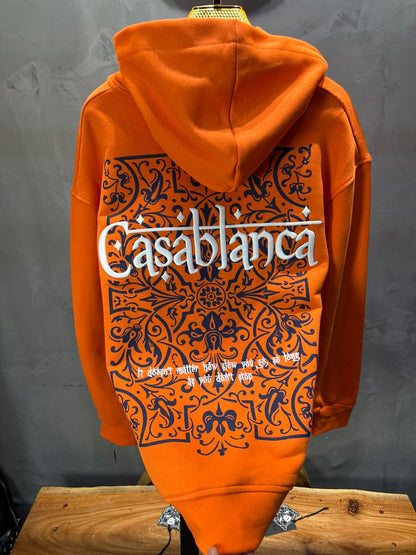 SWEAT CAPUCH ORANGE CASABLANCA 7521 - ZG PREMIUM