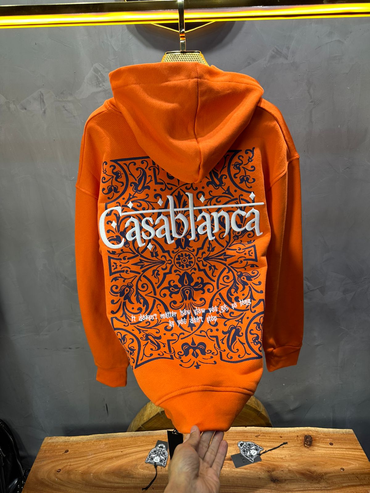 SWEAT CAPUCH ORANGE CASABLANCA 7521 - ZG PREMIUM