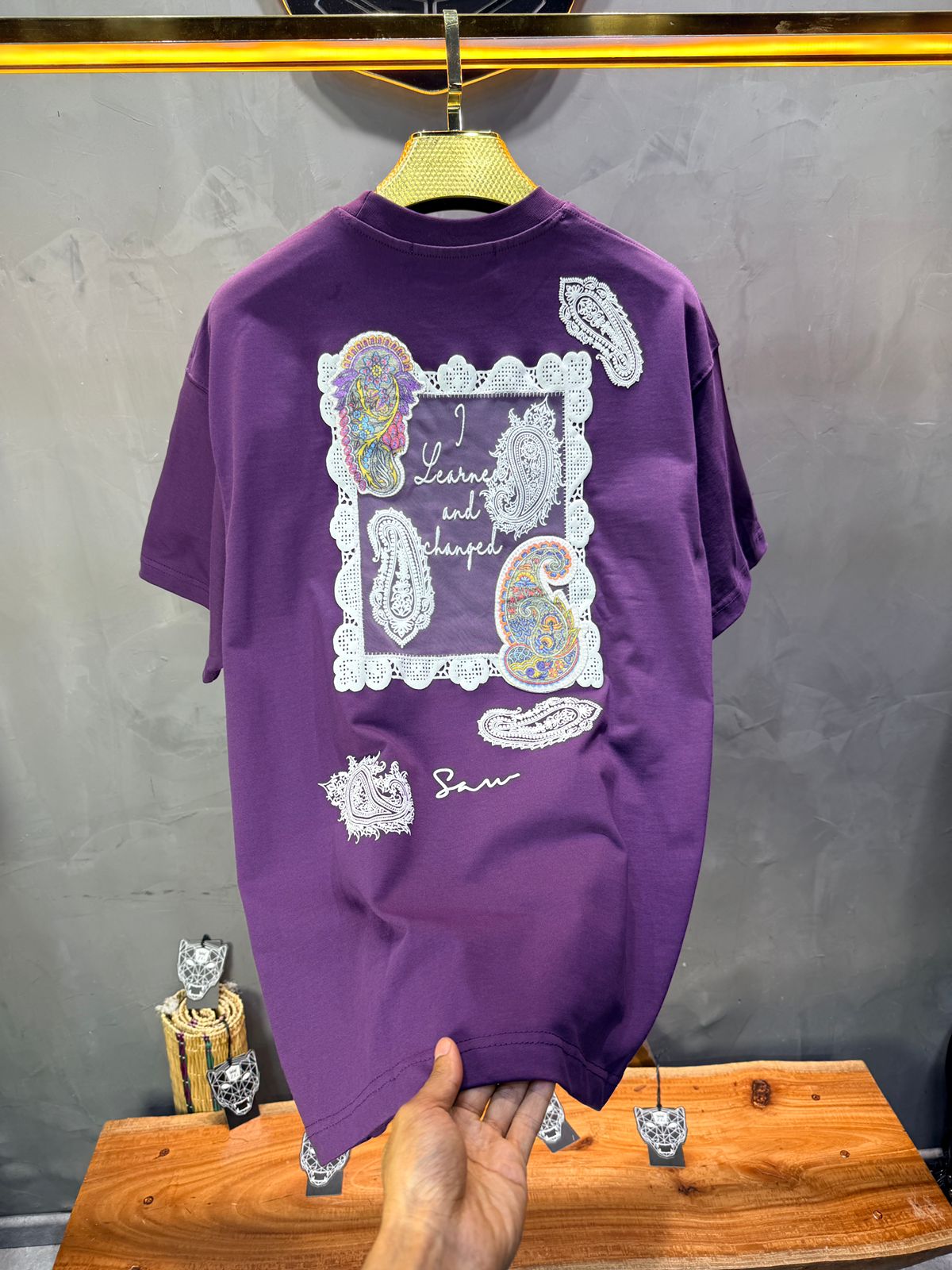 T-Shirt Oversize Move Paisley "I Learned and Changed" 5109 (Copie)