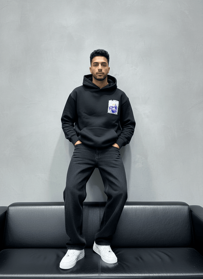 HOODIE NOIR ALGERIA 7858 - ZG PREMIUM