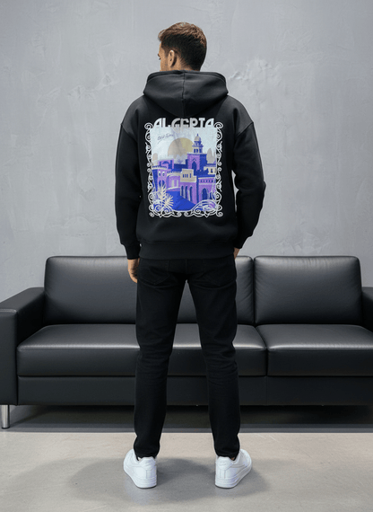 HOODIE NOIR ALGERIA 7858 - ZG PREMIUM