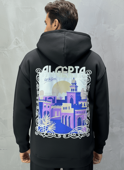 HOODIE NOIR ALGERIA 7858 - ZG PREMIUM