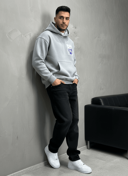 HOODIE GRIS ALGERIA 7858 - ZG PREMIUM