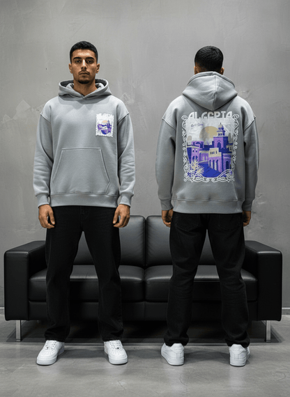 HOODIE GRIS ALGERIA 7858 - ZG PREMIUM