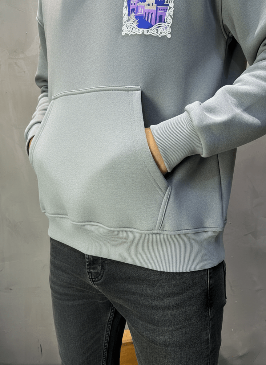 HOODIE GRIS ALGERIA 7858 - ZG PREMIUM