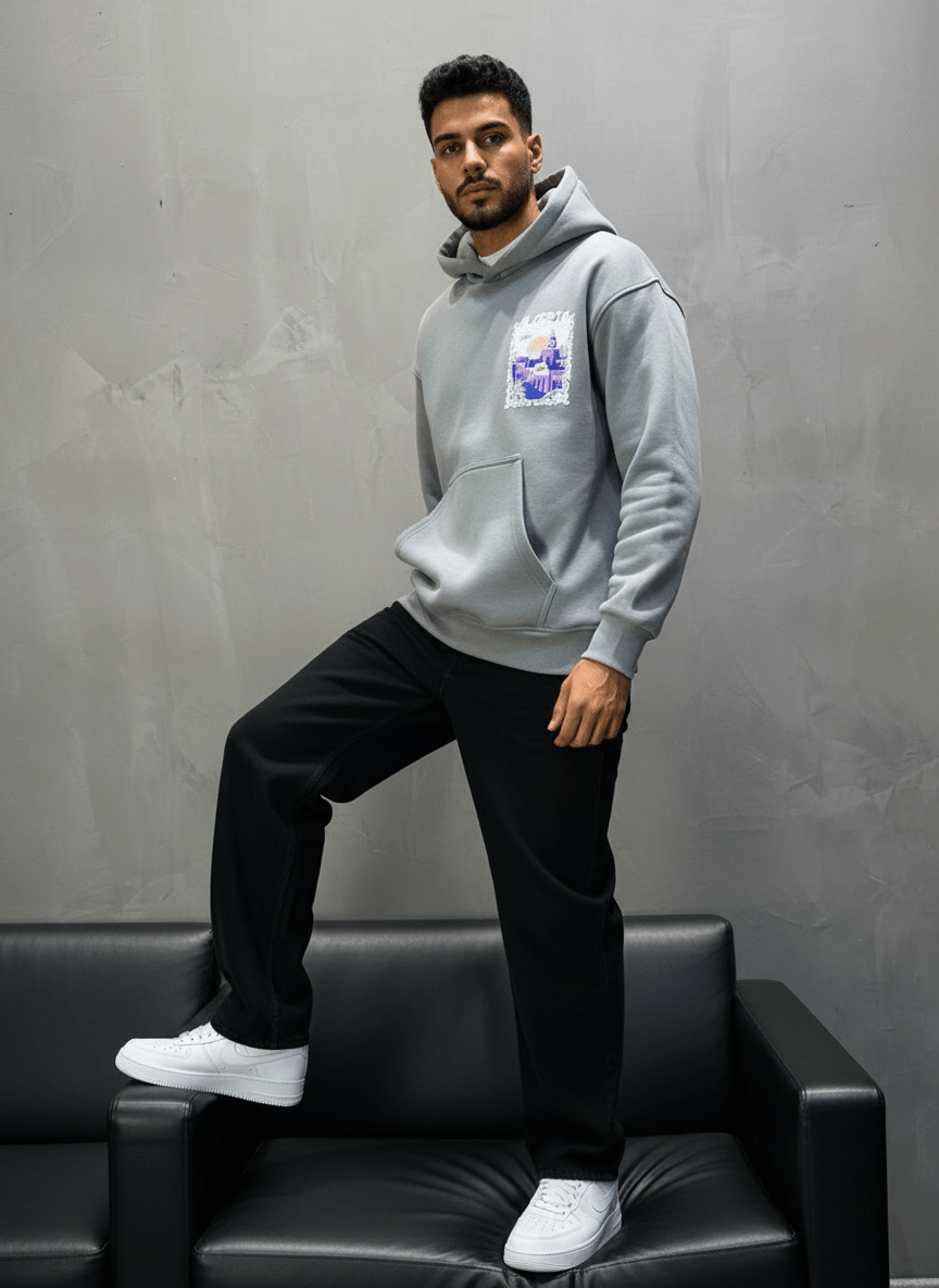 HOODIE GRIS ALGERIA 7858 - ZG PREMIUM
