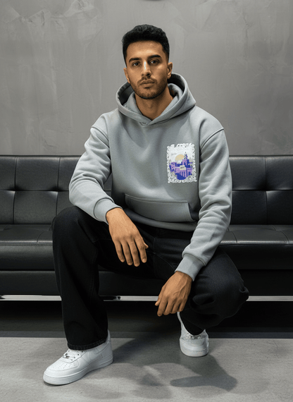 HOODIE GRIS ALGERIA 7858 - ZG PREMIUM