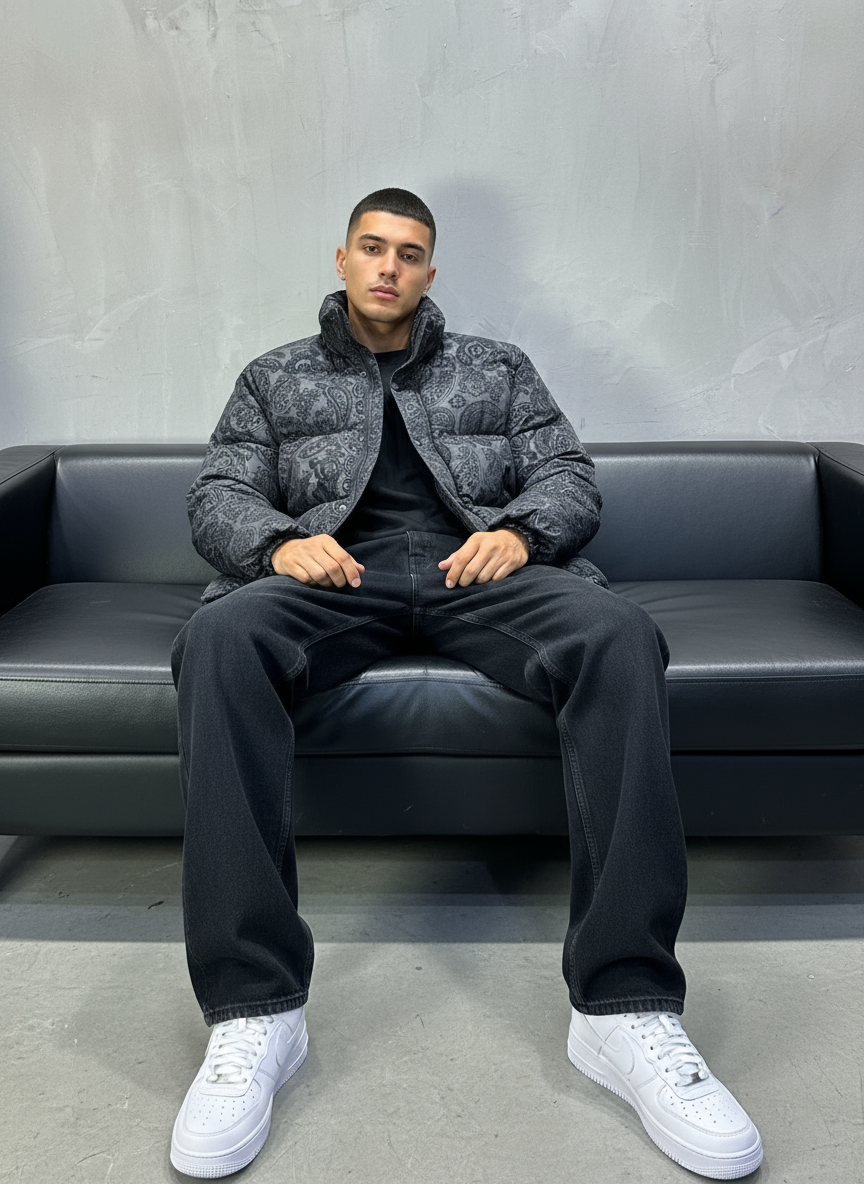 PUFFER JACKET BLACK 1058