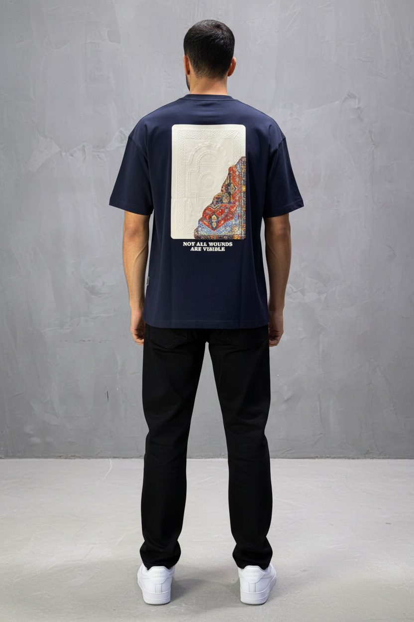 T-Shirt Oversize Navy Blue 5084
