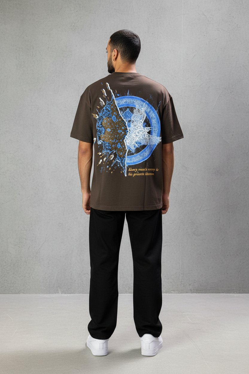 T-shirt Oversize Brown 5127