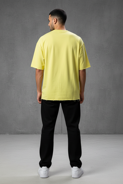 T-Shirt Oversize Yellow– Tissu Épais  42