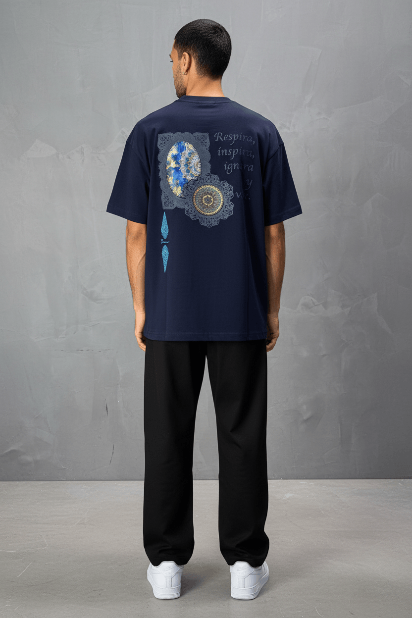 T-Shirt Oversize Navy Blue 5098